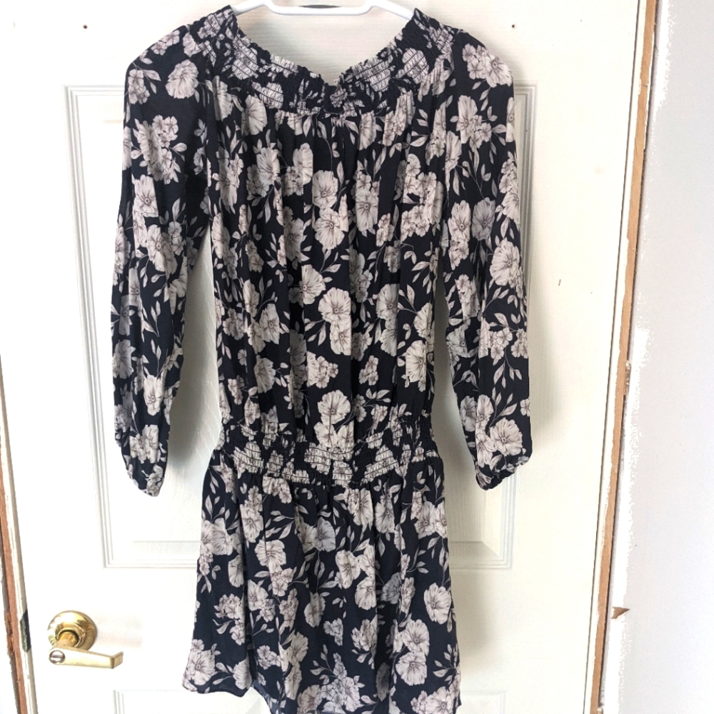Off the shoulder Intermix floral mini dress